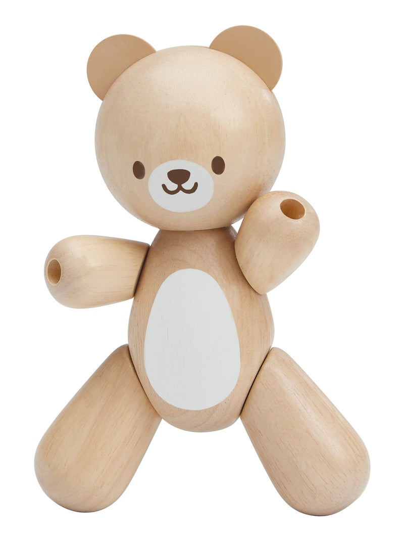 Maman et Bébé Ours articulés Beige - Kiabi