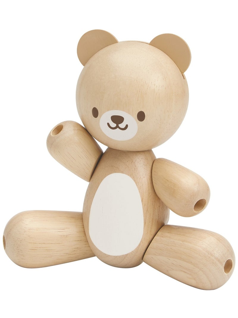 Maman et Bébé Ours articulés Beige - Kiabi