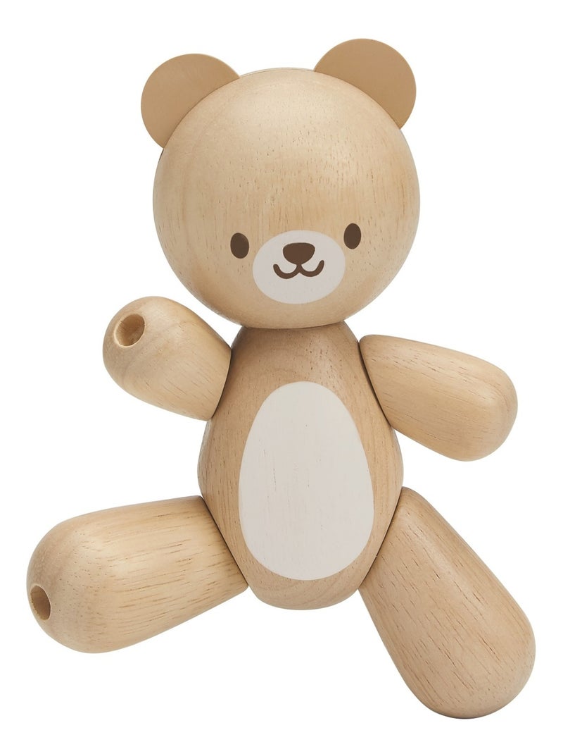 Maman et Bébé Ours articulés Beige - Kiabi