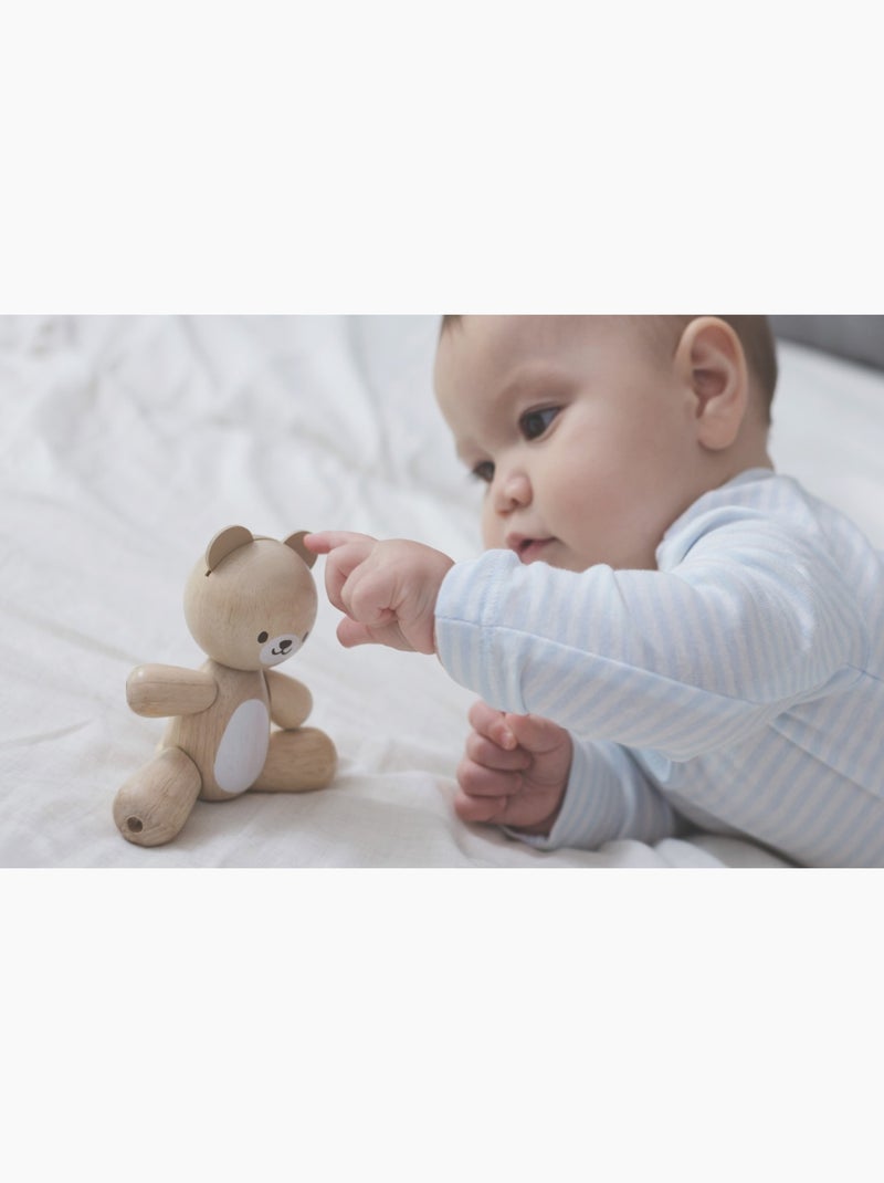 Maman et Bébé Ours articulés Beige - Kiabi