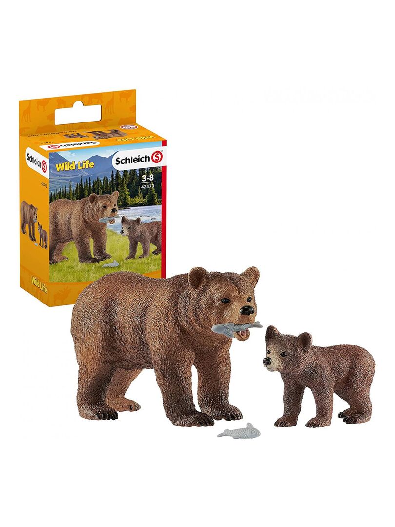 Maman grizzly avec ourson N/A - Kiabi