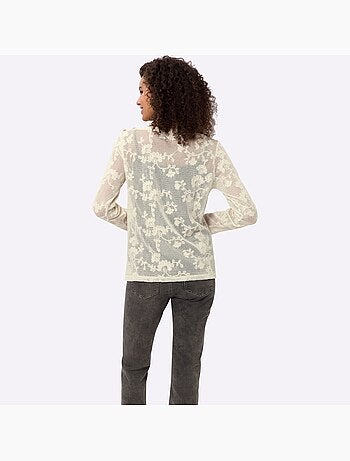 Manches Longues Tout En Dentelle - Taille Standard - helline