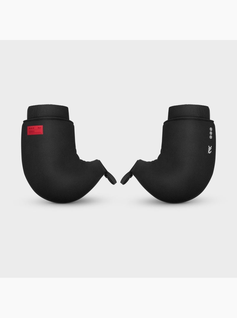 Manchons guidon vélo hiver cyclisme homme et femme dw mitt Noir - Kiabi