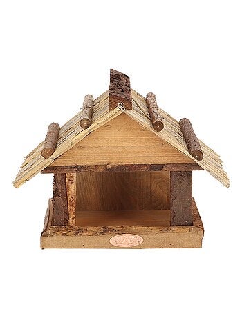 Mangeoire pour oiseaux - toit en osier