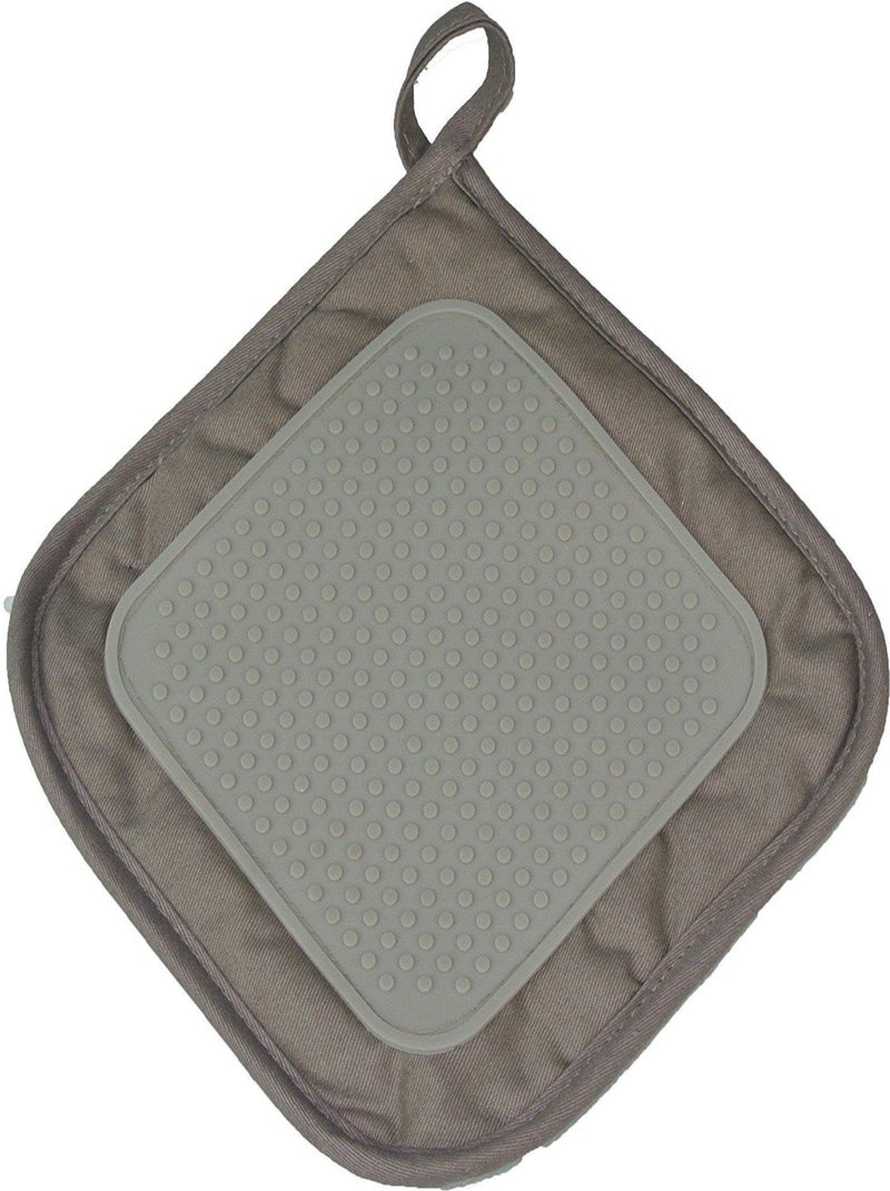 Manique de cuisine avec protection silicone Collection Cuistot Gris taupe - Kiabi