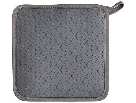 Manique de cuisine avec protection silicone Gris