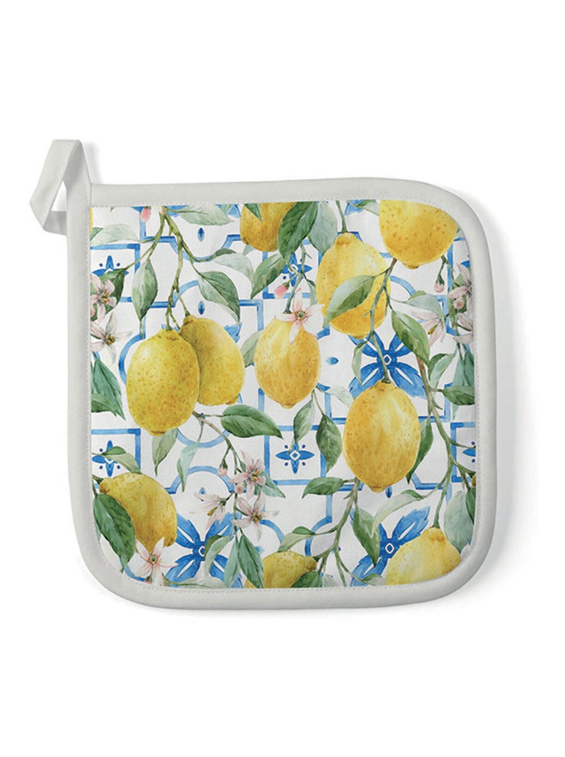 Manique de cuisine citrons méditerranéens Blanc - Kiabi