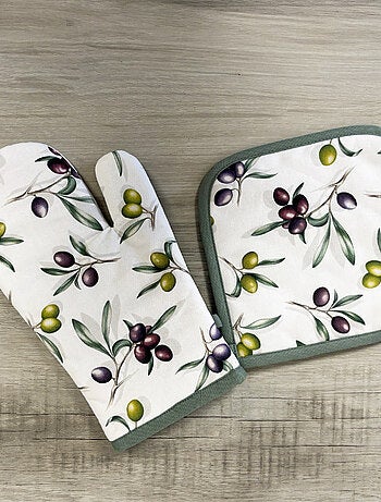 Manique de cuisine délicieuses olives