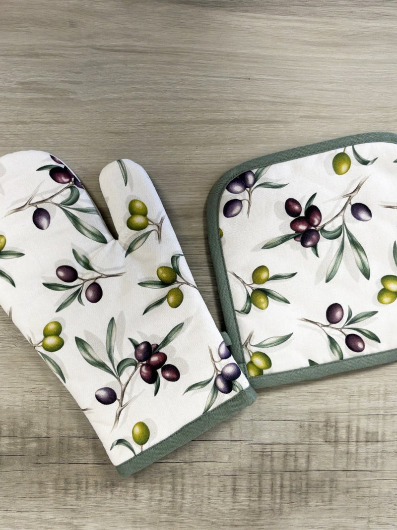 Manique de cuisine délicieuses olives Blanc - Kiabi