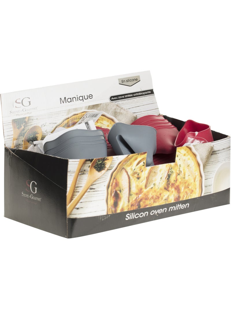 Manique de cuisine en coton isolante pour plats chauds ESSENTIELS Gris - Kiabi
