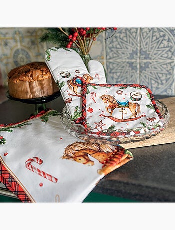 Manique de cuisine jouet de Noël