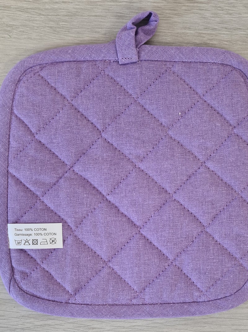 Manique de cuisine Lavande Blanc - Kiabi