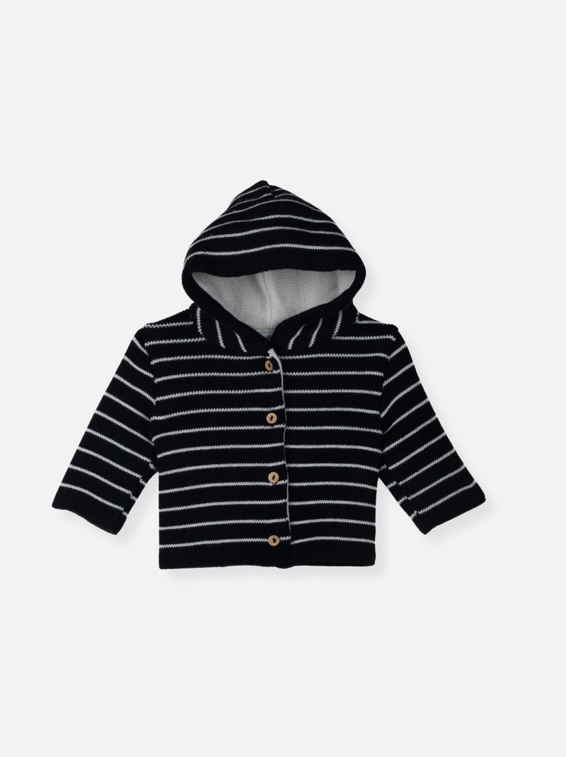Manteau - Petit Marins Blanc Bleu - Kiabi