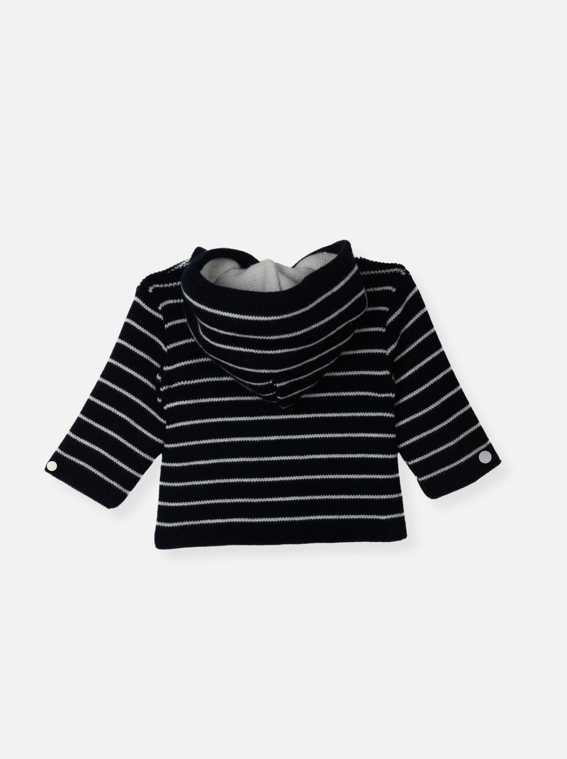 Manteau - Petit Marins Blanc Bleu - Kiabi