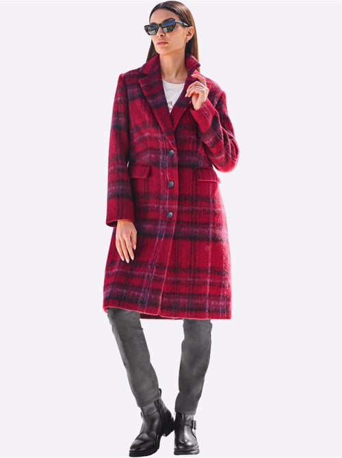 Manteau 25% laine - taille standard - helline - Kiabi