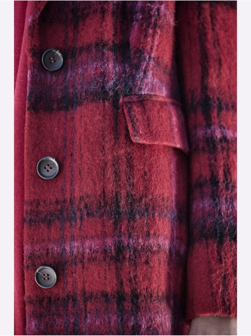 Manteau 25% laine - taille standard - helline - Kiabi