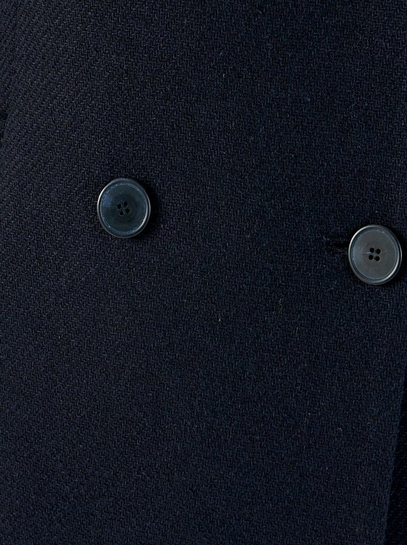 Manteau à base de laine, doublé Thermolactyl - Damart Bleu marine - Kiabi