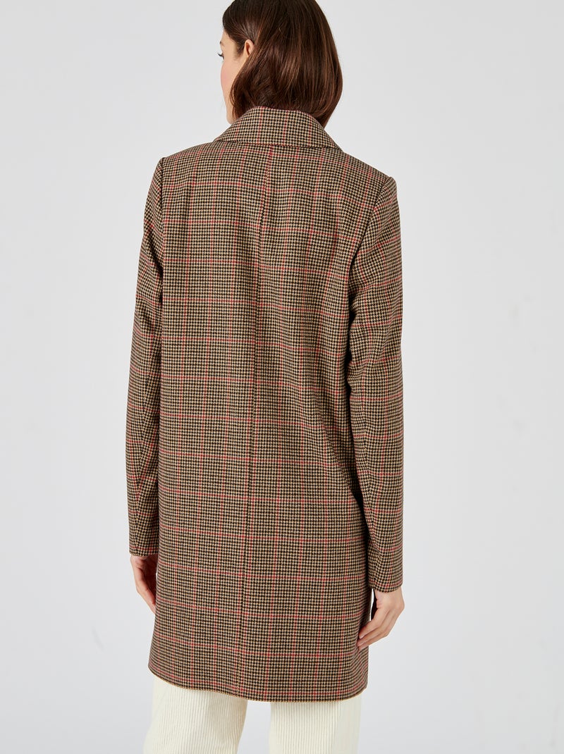 Manteau à base de laine, doublé Thermolactyl - Damart Multicolore - Kiabi