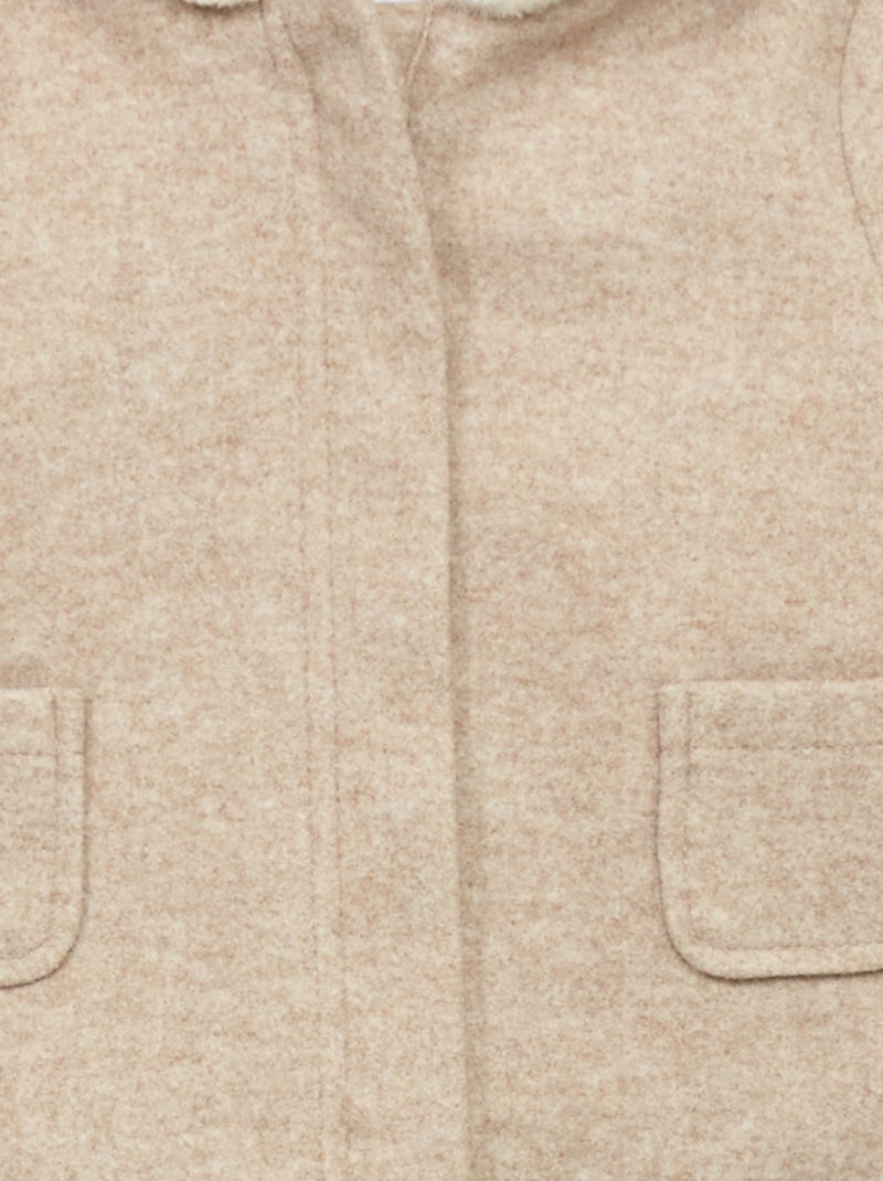 Manteau à capuche Beige - Kiabi
