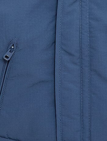 Manteau à capuche doublé fausse fourrure
