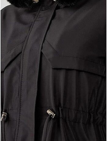Manteau à capuche en fausse fourrure bdart
