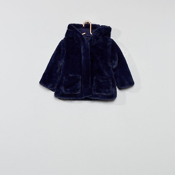 manteau fourrure bleu marine manteau fourrure bleu marine