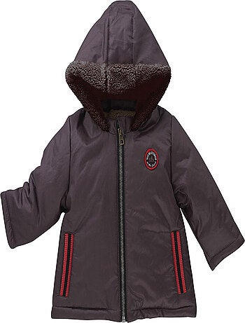 MANTEAU A CAPUCHE GARCON MARRON