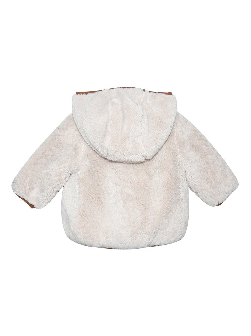 Manteau à capuche Parfait Sucre d'Orge Beige - Kiabi