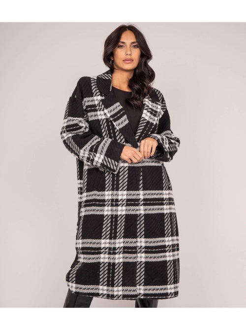 Manteau a carreaux  URENO - Kiabi