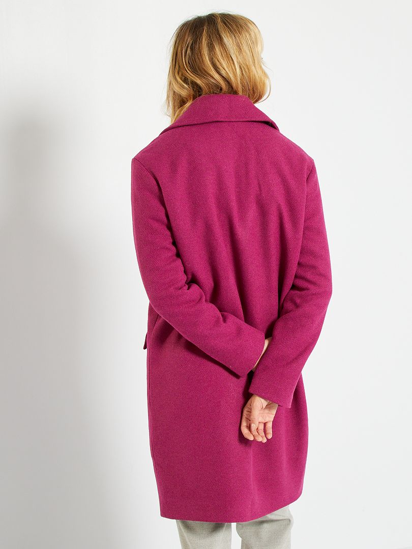manteau femme rose kiabi