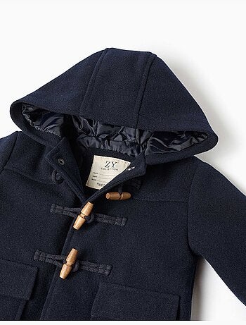 Manteau à effet laine avec poches b&s