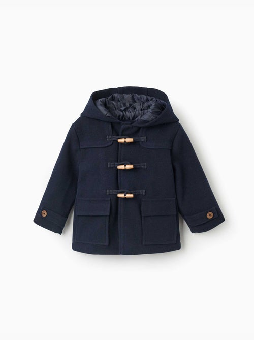 Manteau à effet laine avec poches b&s - Kiabi Manteau à effet laine avec poches b&s - Kiabi