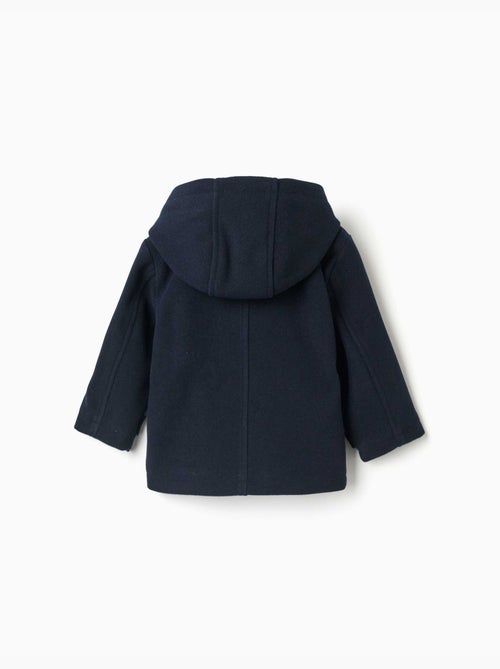 Manteau à effet laine avec poches b&s - Kiabi Manteau à effet laine avec poches b&s - Kiabi