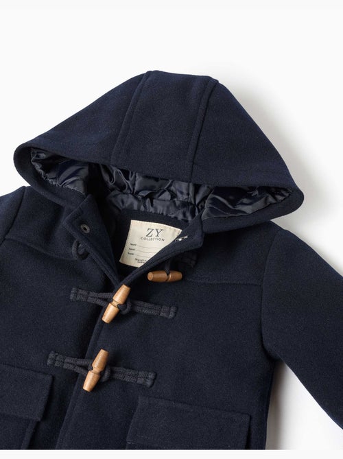 Manteau à effet laine avec poches b&s - Kiabi Manteau à effet laine avec poches b&s - Kiabi