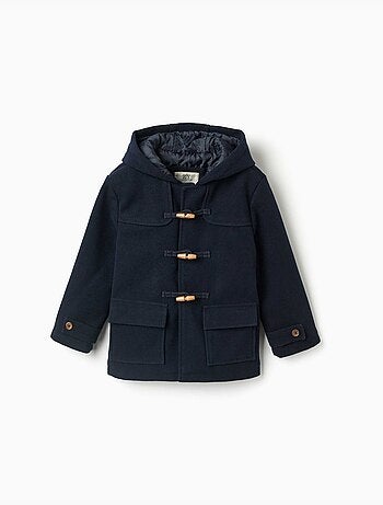 Manteau à effet laine avec poches b&s