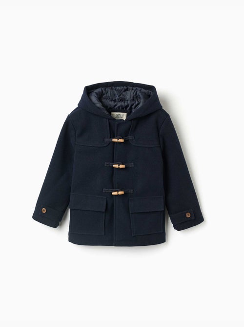Manteau à effet laine avec poches b&s - Kiabi Manteau à effet laine avec poches b&s - Kiabi