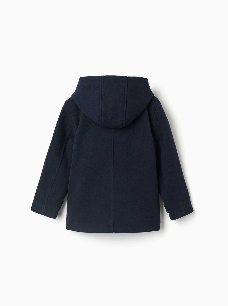 Manteau à effet laine avec poches b&s Marron - Kiabi