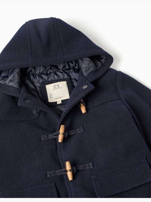 Manteau à effet laine avec poches b&s - Kiabi Manteau à effet laine avec poches b&s - Kiabi