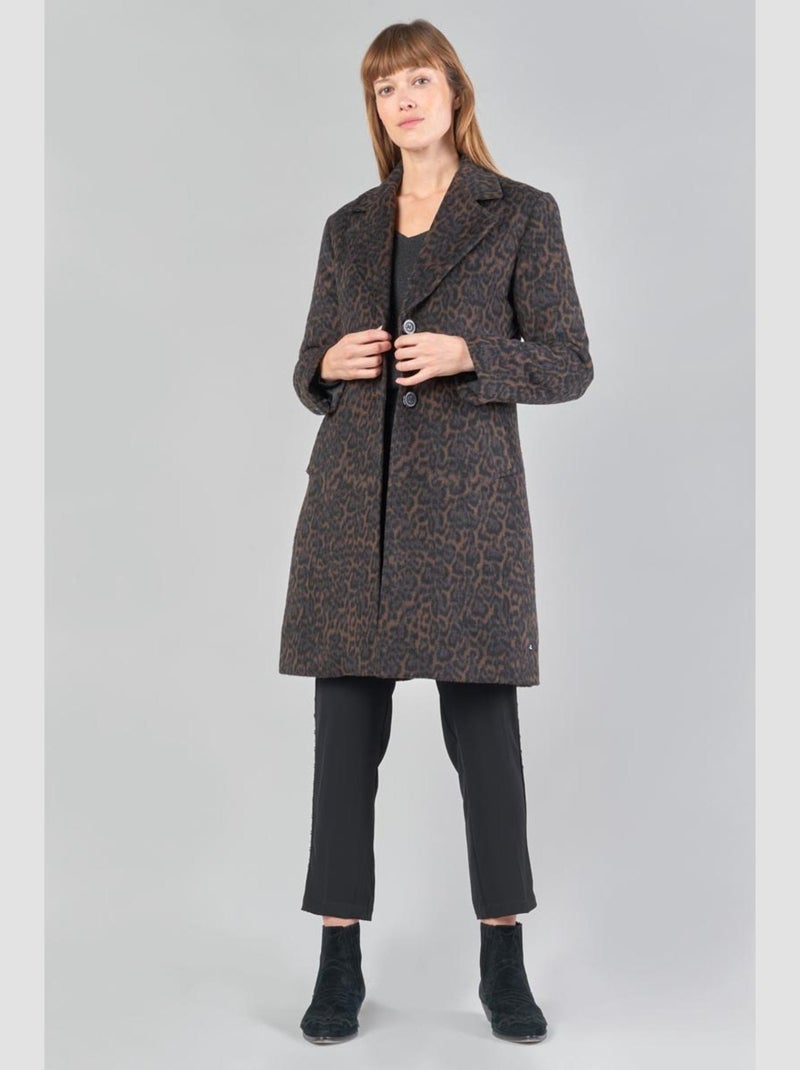 Manteau AGATHE 'Le Temps Des Cerises' Marron - Kiabi