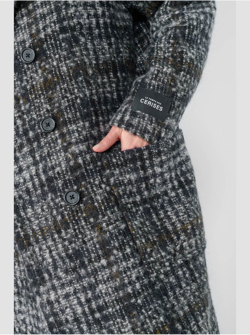 Manteau aklys 'le temps des cerises' Noir - Kiabi