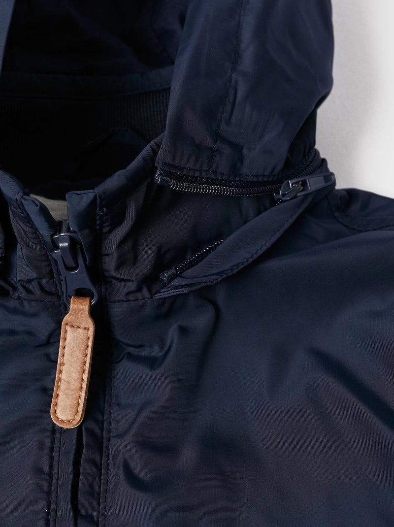 Manteau avec Capuche Amovible pour Garçon  ATLANTIC COMPANY Bleu - Kiabi