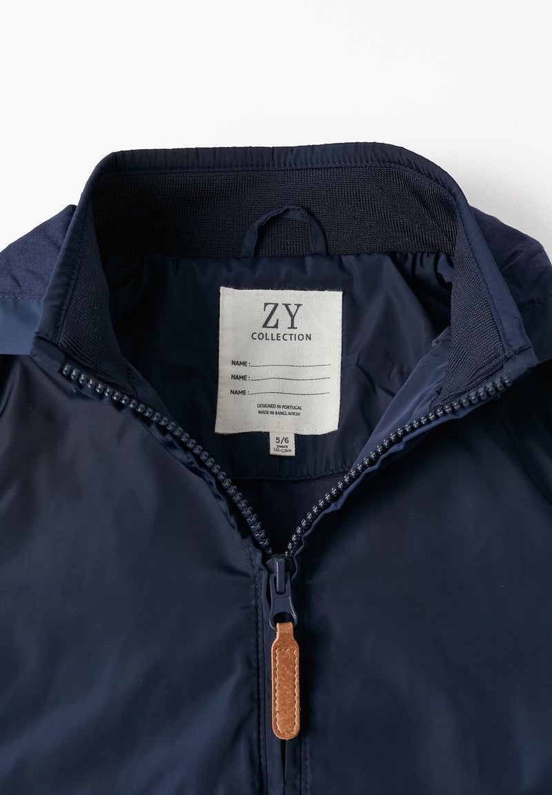 Manteau avec Capuche Amovible pour Garçon  ATLANTIC COMPANY Bleu - Kiabi