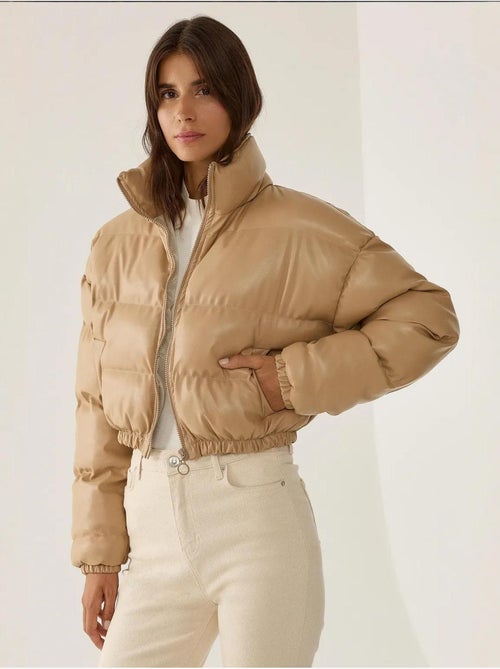 Manteau bouffant en similicuir - Kiabi Manteau bouffant en similicuir - Kiabi
