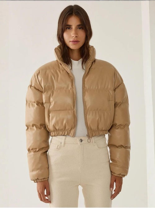 Manteau bouffant en similicuir - Kiabi Manteau bouffant en similicuir - Kiabi