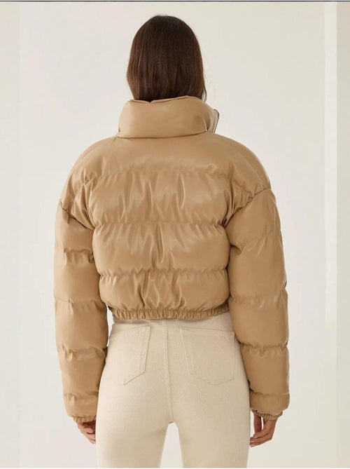 Manteau bouffant en similicuir - Kiabi Manteau bouffant en similicuir - Kiabi