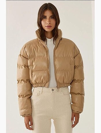 Manteau bouffant en similicuir hiccup