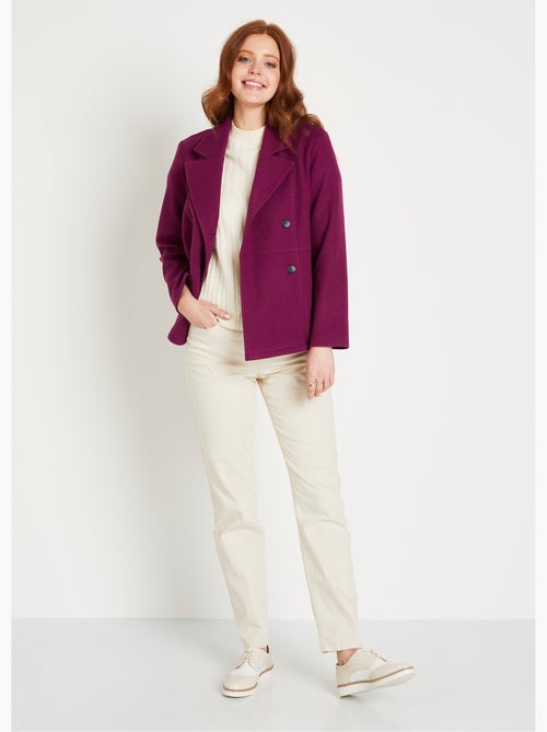 Manteau caban court double boutonnage - Afibel - Kiabi