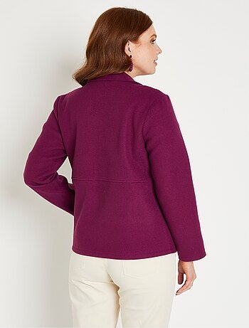 Manteau caban court double boutonnage