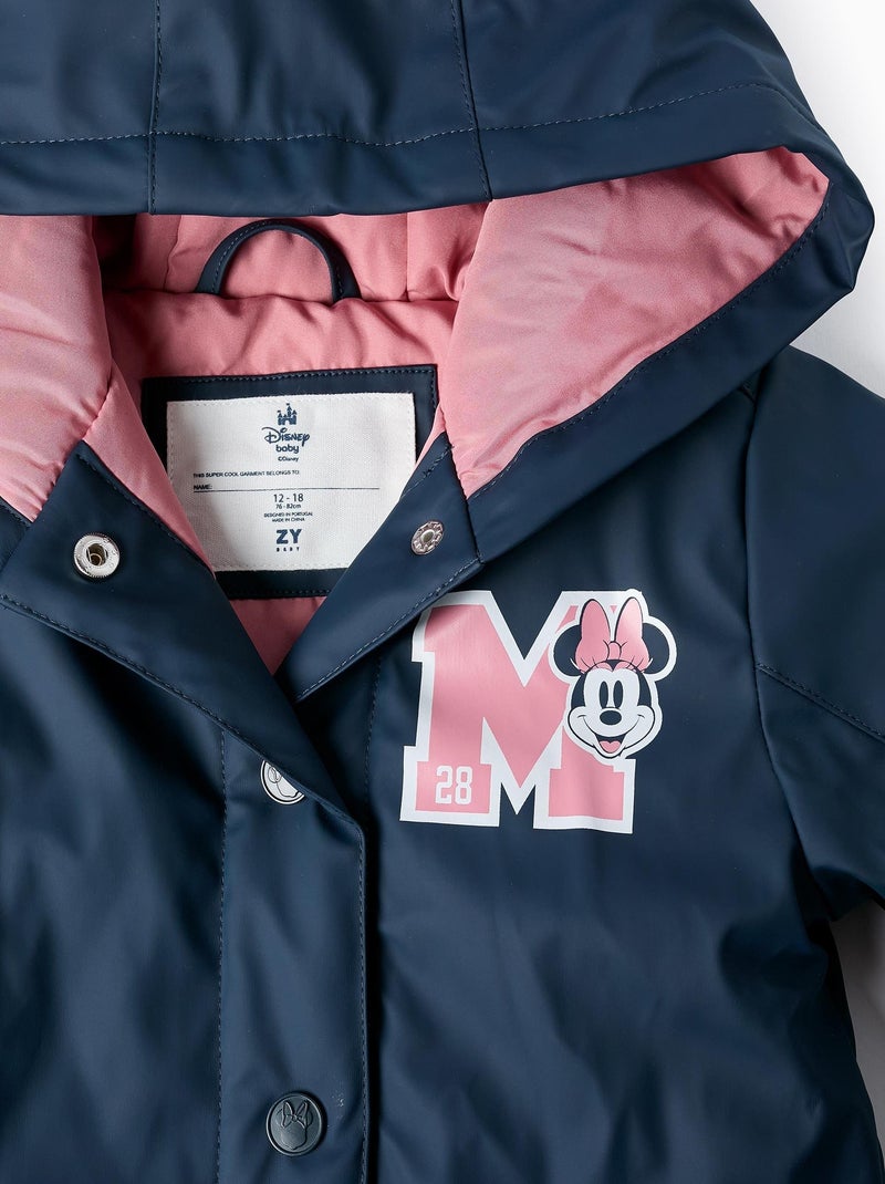 Manteau caoutchouc, à capuchon MINNIE Bleu foncé - Kiabi