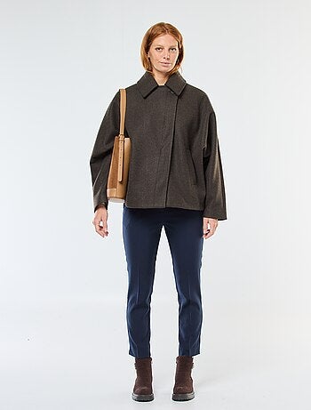 Manteau cape façon lainage